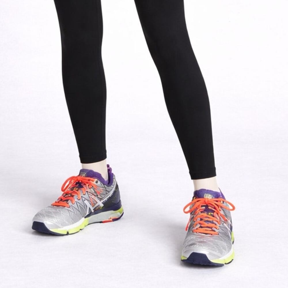 ASICS Gel-Kensei 5 Running Shoes Womens 7.5 Silver Purple outdoor, athletic shoe